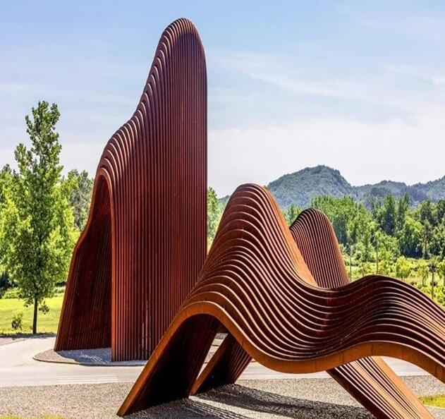 朝阳锈钢板造型